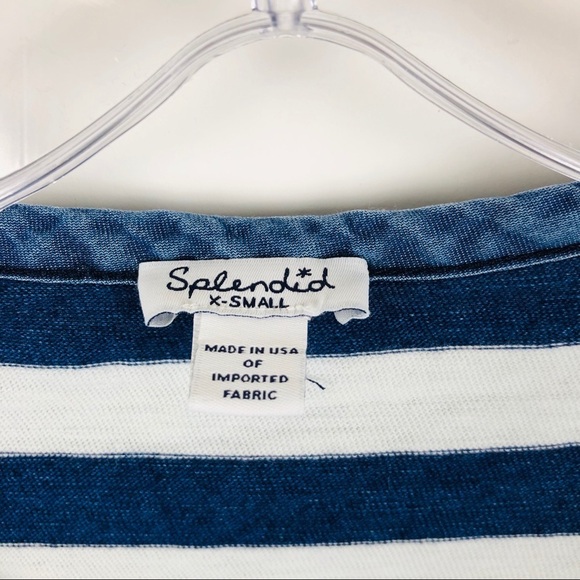 Splendid Henley Indio White Knit Striped Size XS - Picture 3 of 5